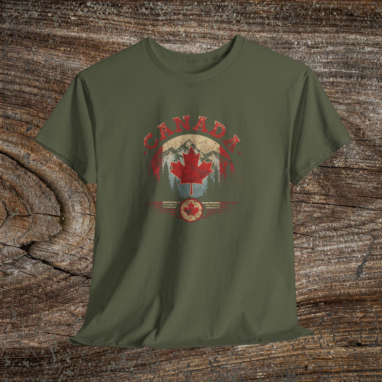 Distressed Canadian Logo T-Shirt — Grunge Canada Tee