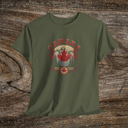 Distressed Canadian Logo T-Shirt — Grunge Canada Tee