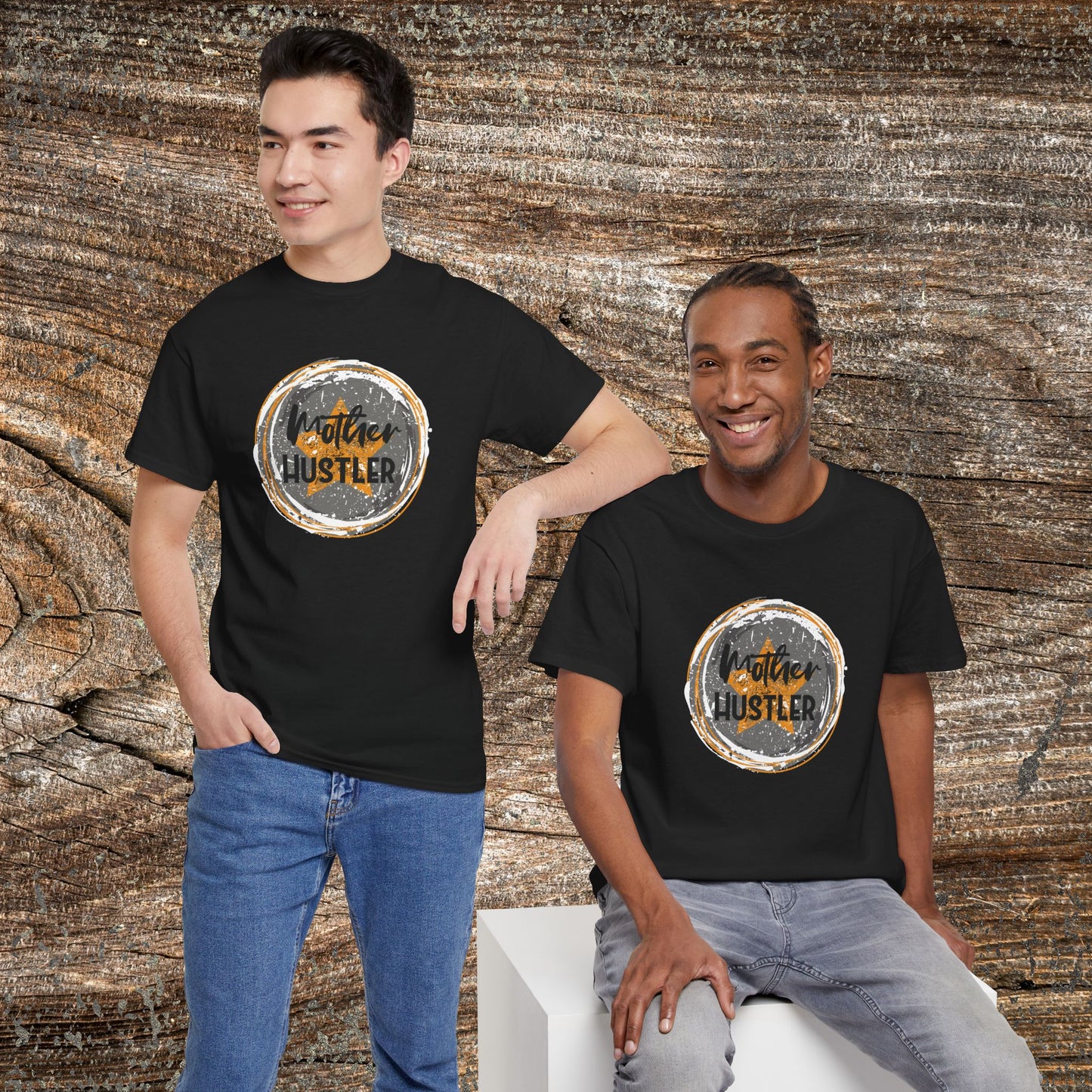 Mother Hustler Mom T-Shirt — Distressed Grunge Gift for Mom