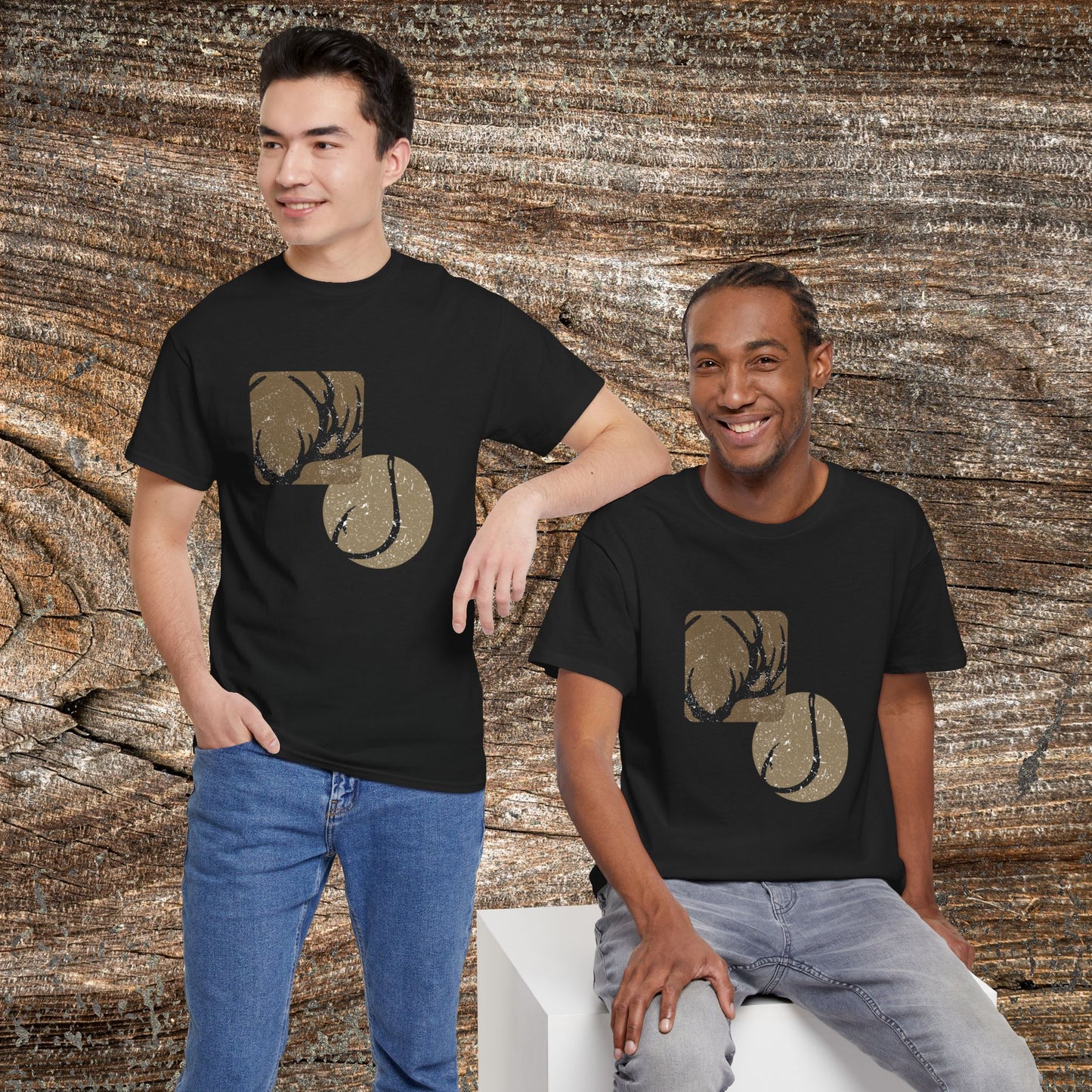 Hunting & Fishing T-Shirt — Modern Outdoor Angler and Hunter Gift