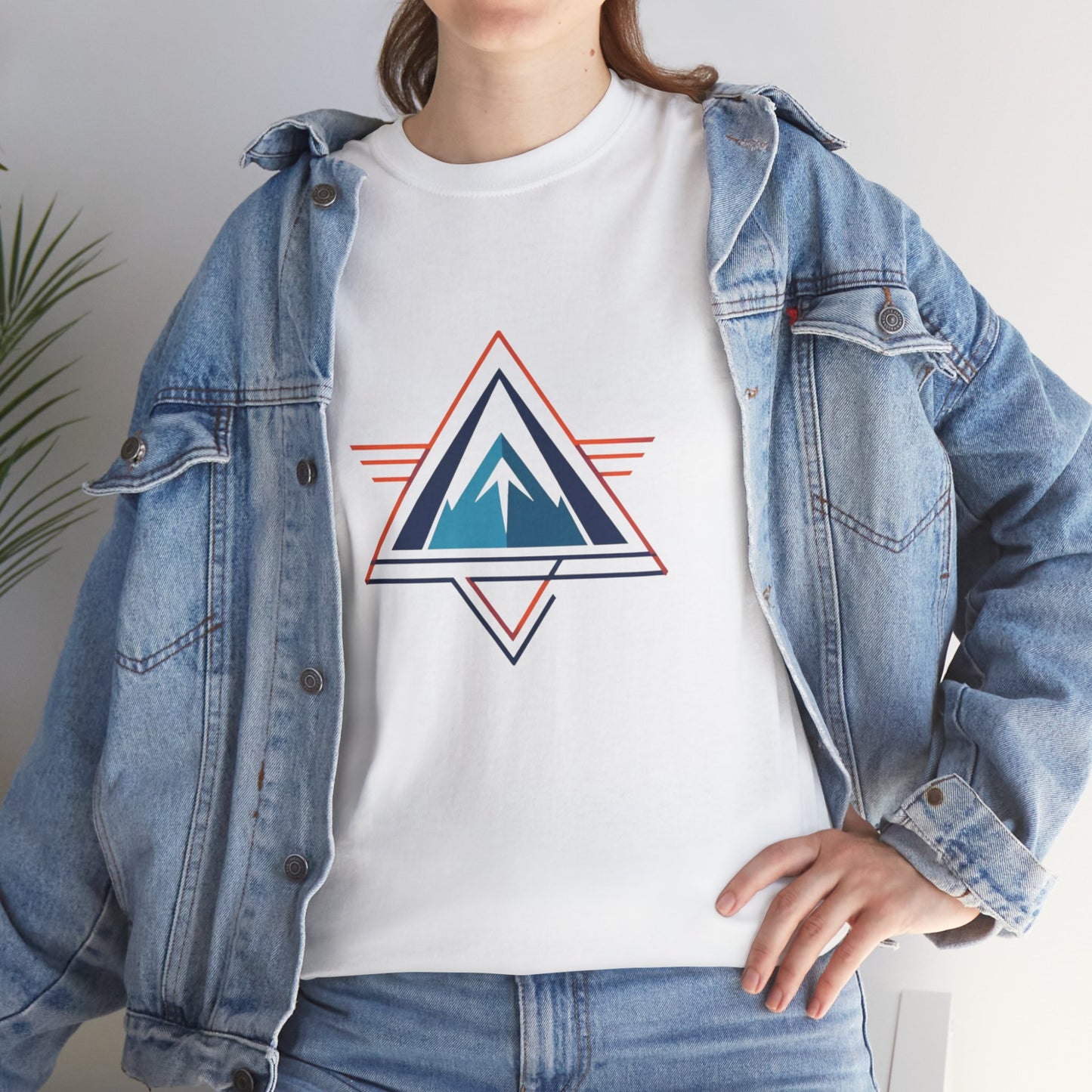 Retro Abstract Mountain TShirt - Trendy Mountain Landscape Shirt