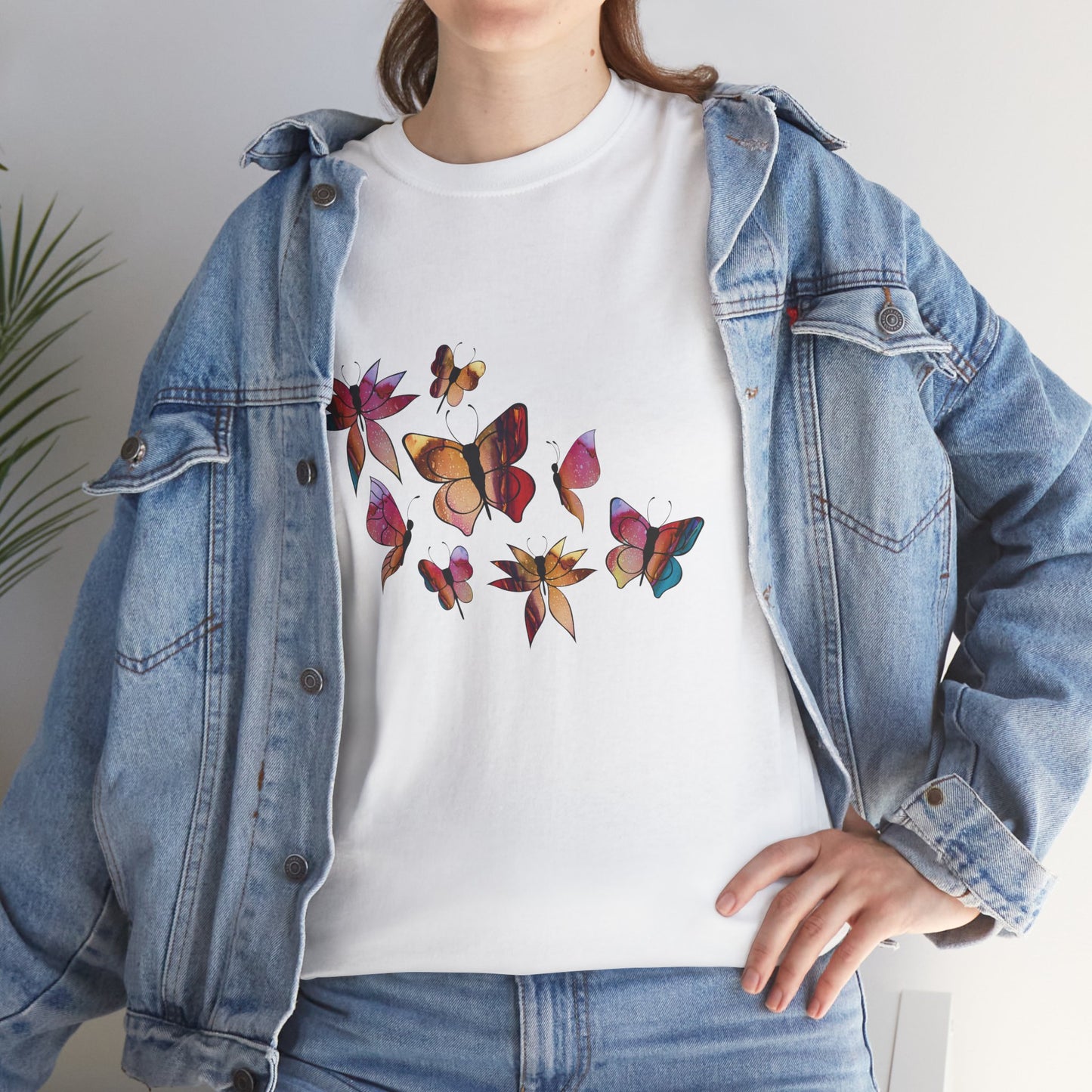 Colourful Butterfly T-Shirt — Nature Lover Gift