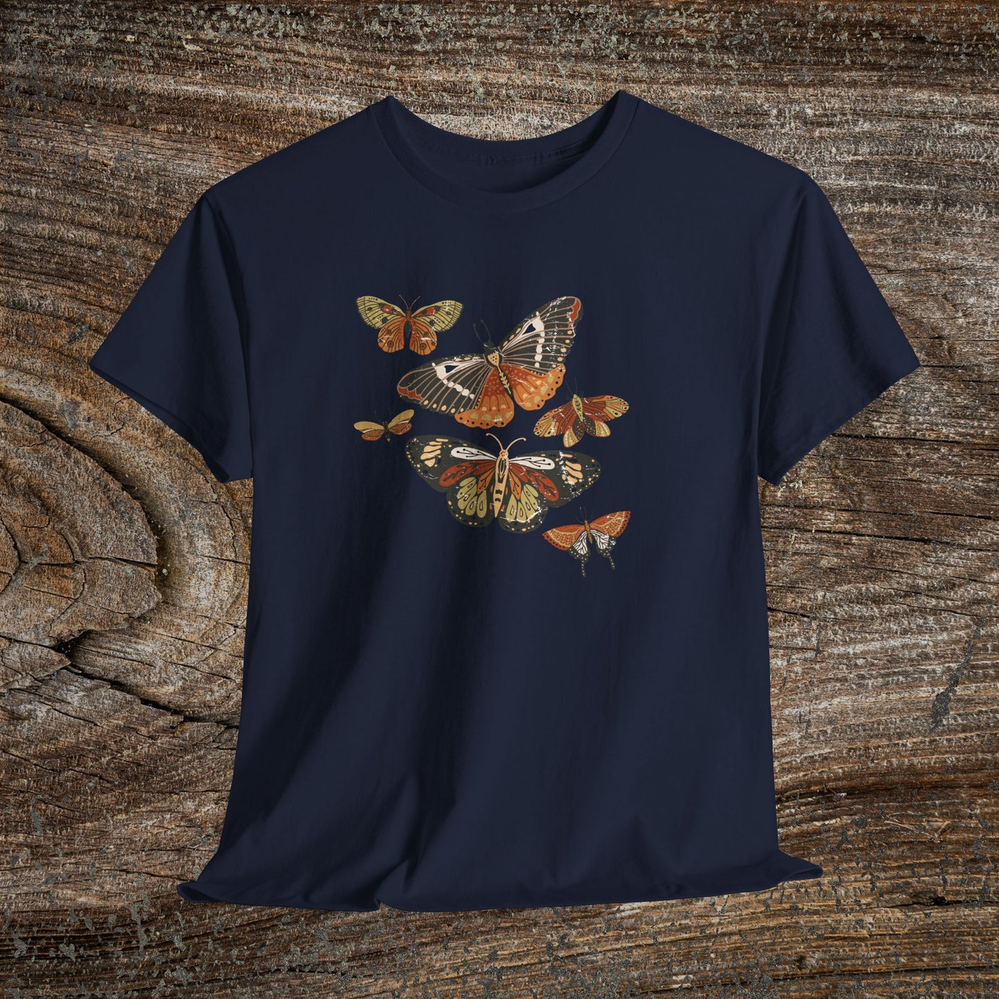 Rustic Butterfly T-Shirt — Nature Lover Gift