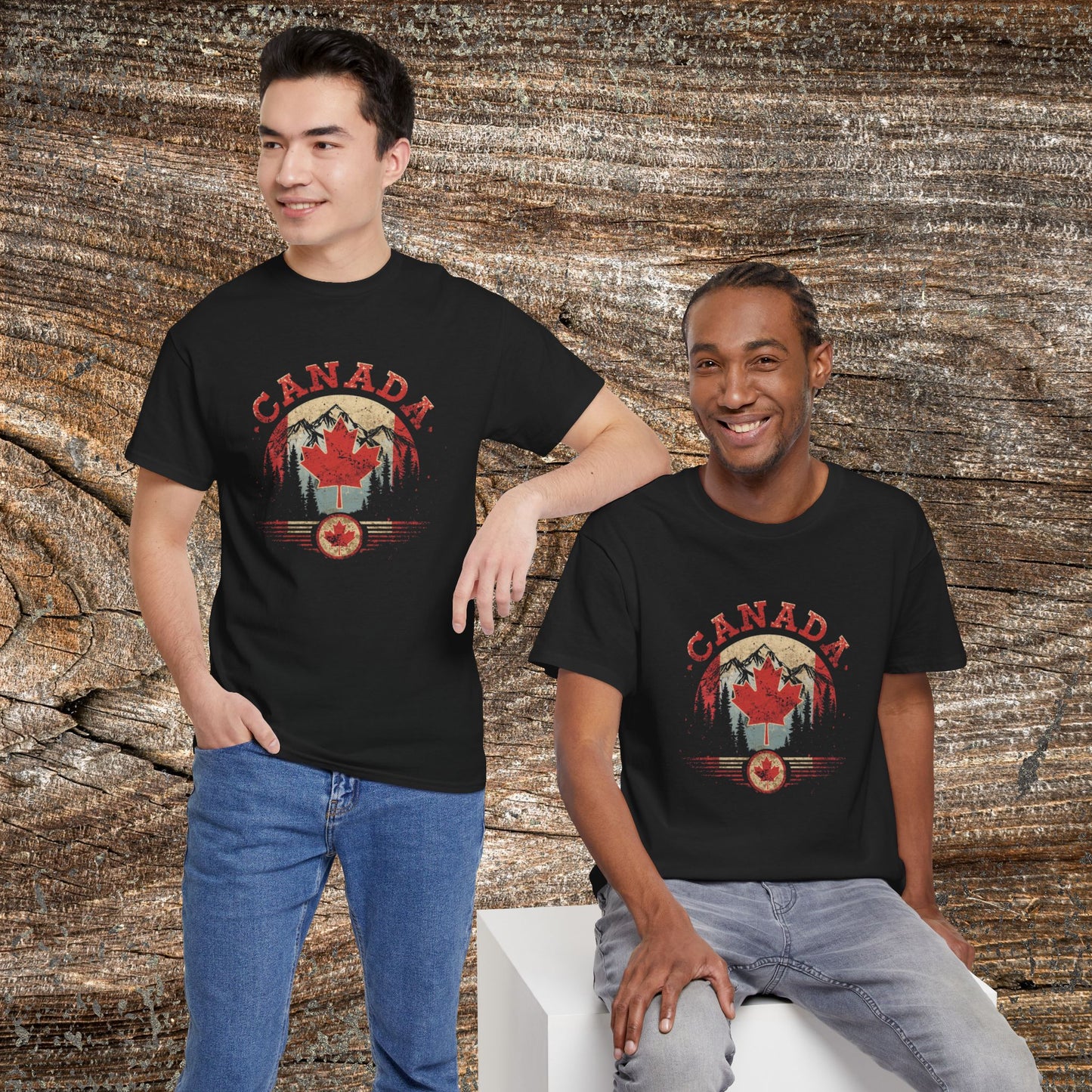 Distressed Canadian Logo T-Shirt — Grunge Canada Tee
