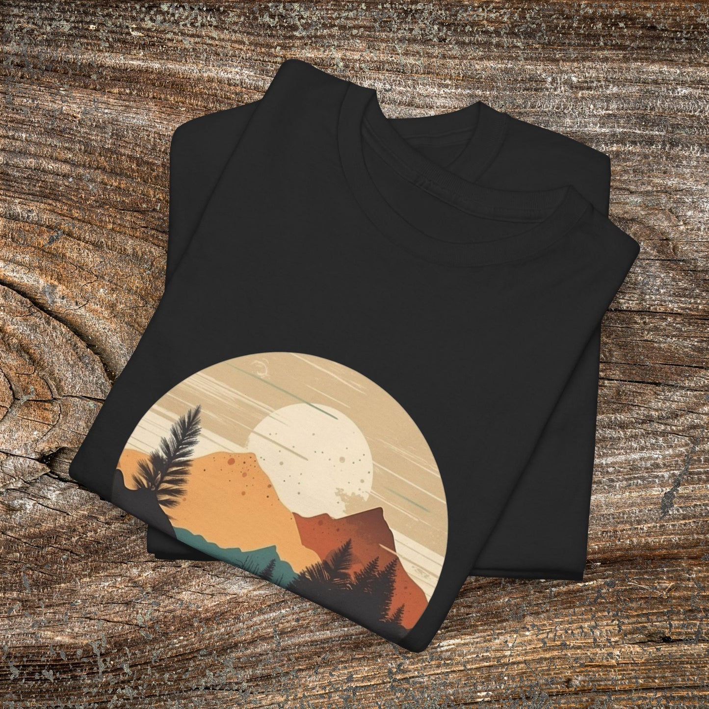 Rustic Mountain Landscape TShirt - Nature Lover Gift