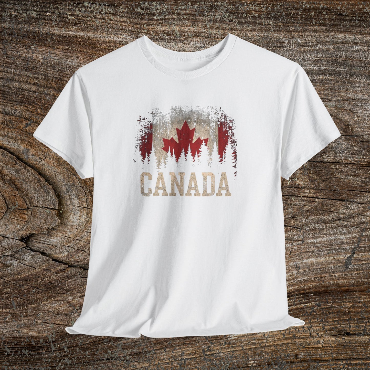 Grunge Canada T-Shirt — Vintage Maple Leaf Tee