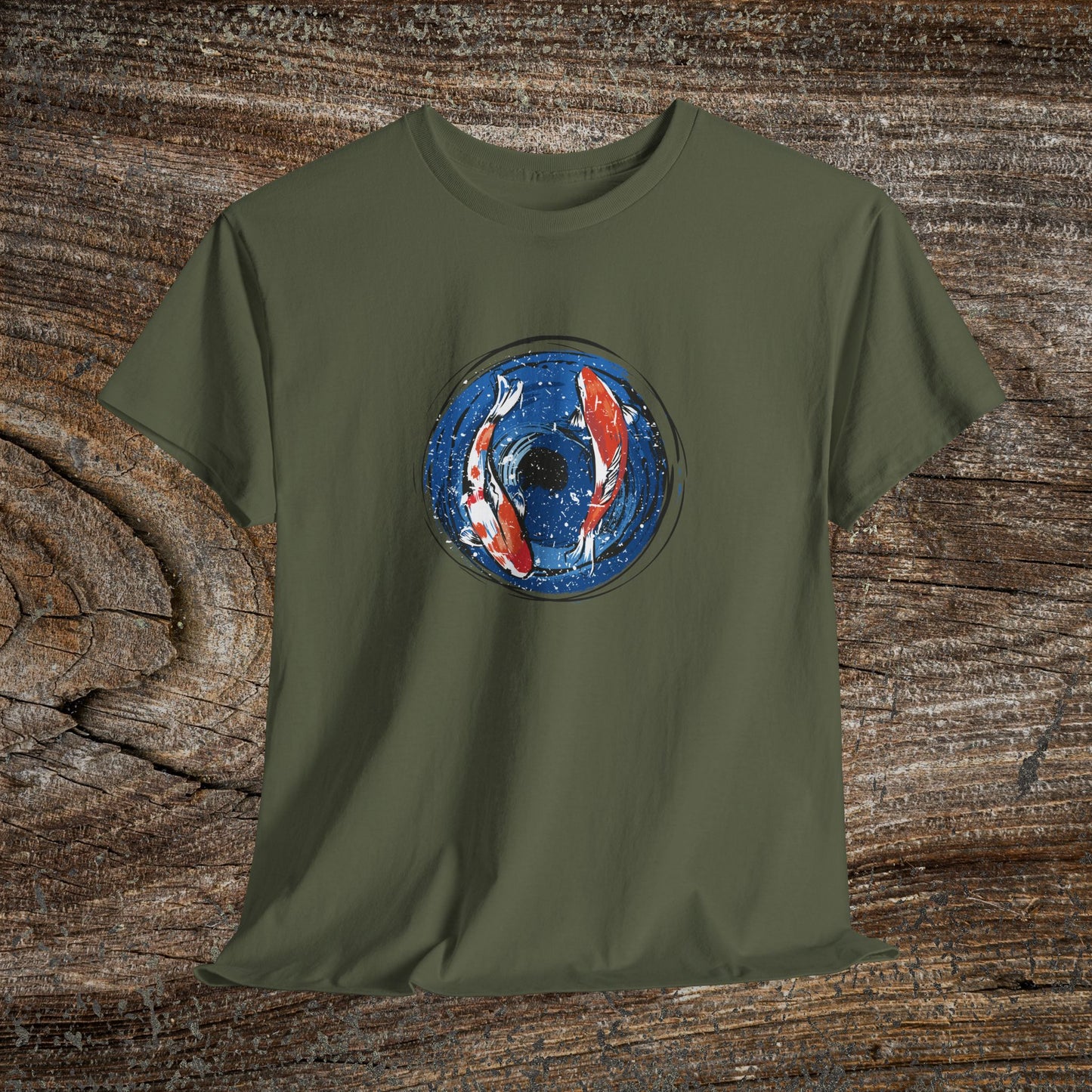 Retro Koi Fish T-Shirt — Grunge Japanese Carp Tee