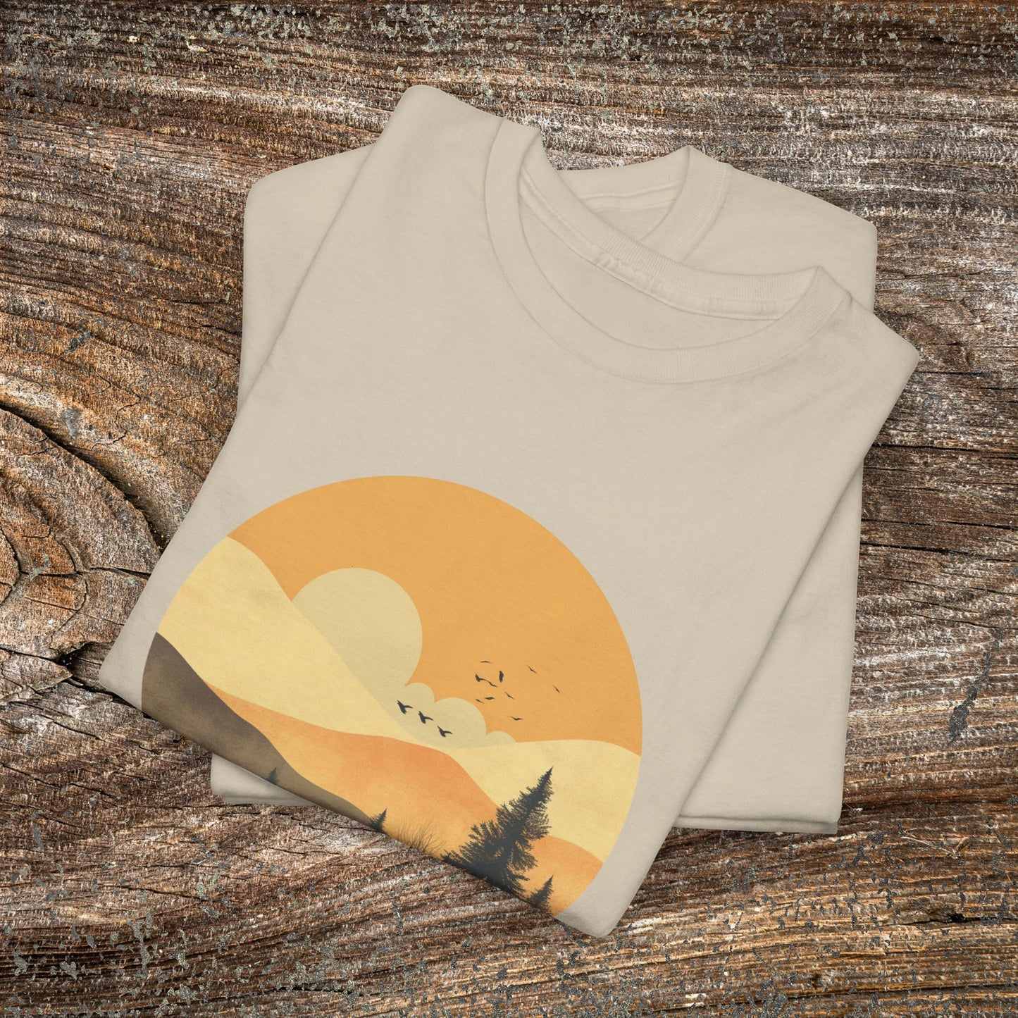 Rustic Mountain Landscape TShirt - Nature Lover Gift