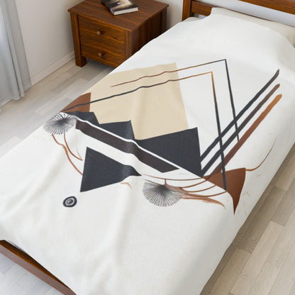 Boho Mountain Blanket — Cozy Neutral Aesthetic Throw