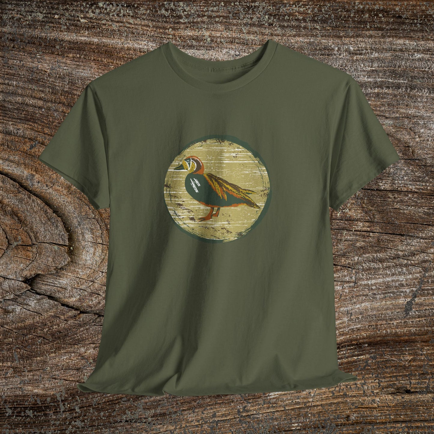 Rustic Boho Duck T-Shirt — Vintage Farmhouse Duck Tee