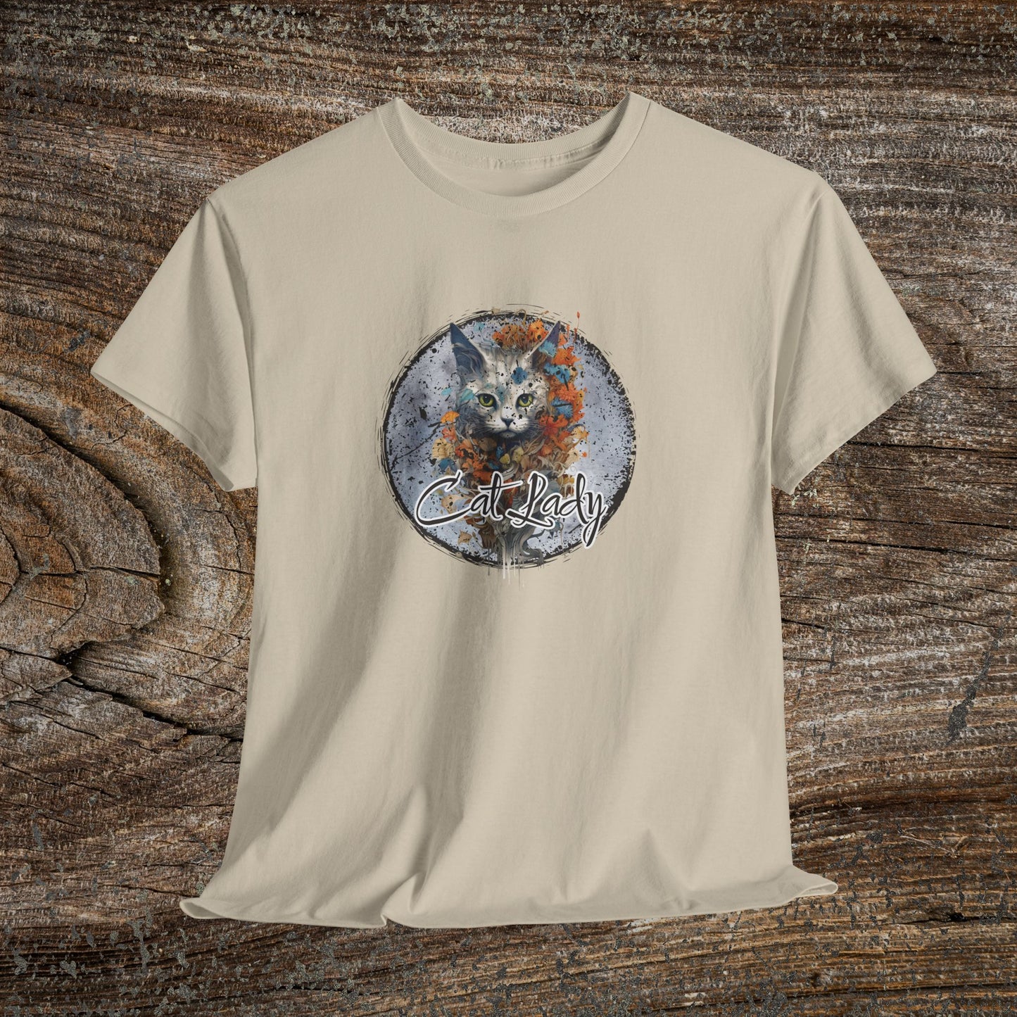 Vintage 'Cat Lady' T-Shirt — Retro Feline Graphic Tee