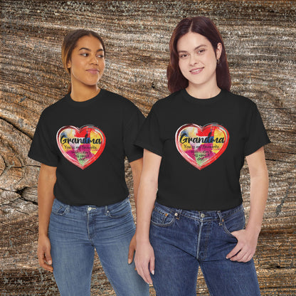 Retro Grandma Heart - "Grandma You're My Favourite Shhh Don't Tell Mom & Dad"