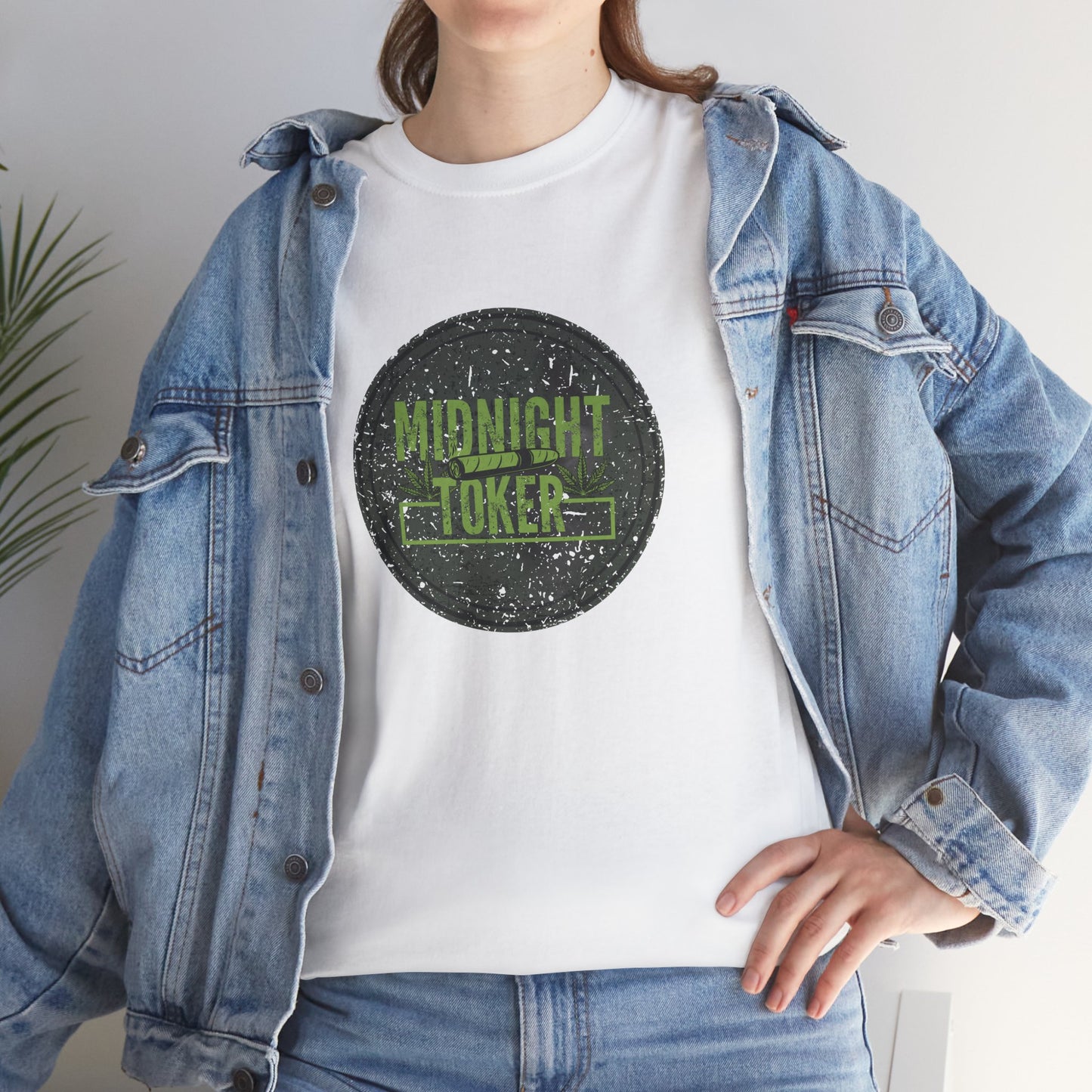 Grunge Weed 420 TShirt - "Midnight Toker" - Retro Marijuana Stoner Gift