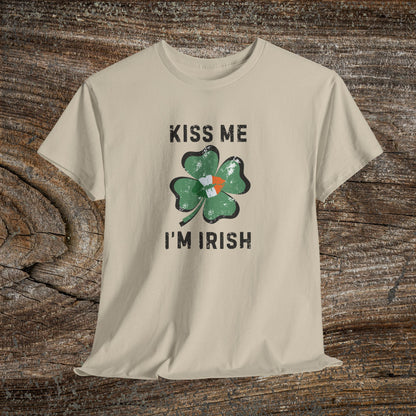 Kiss Me I'm Irish Shamrock Tee | St. Patrick's Day Clover Shirt