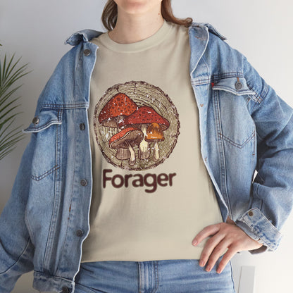 Foraging Mushroom Tee — Retro Grunge Forager Gift
