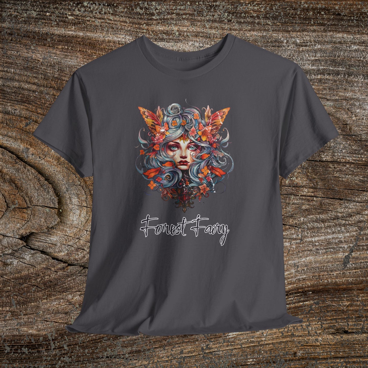 Vintage Forest Fairy T-Shirt - Enchanted Woodland Graphic Tee