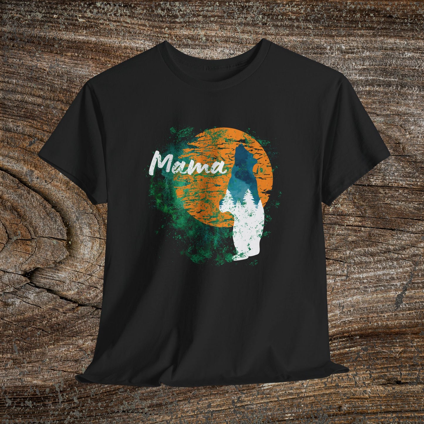 Rustic Mama Bear T-Shirt — Cozy Woodland Mom Tee for Mother's Day & Gifts