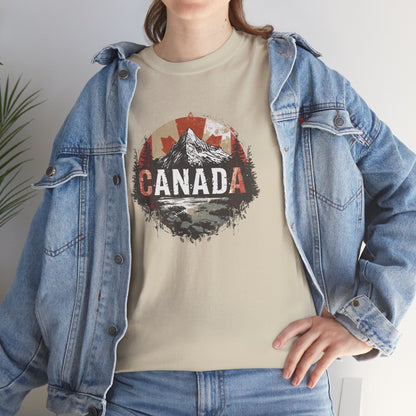 Grunge Canadian Landscape T-Shirt — Distressed Canada Tee