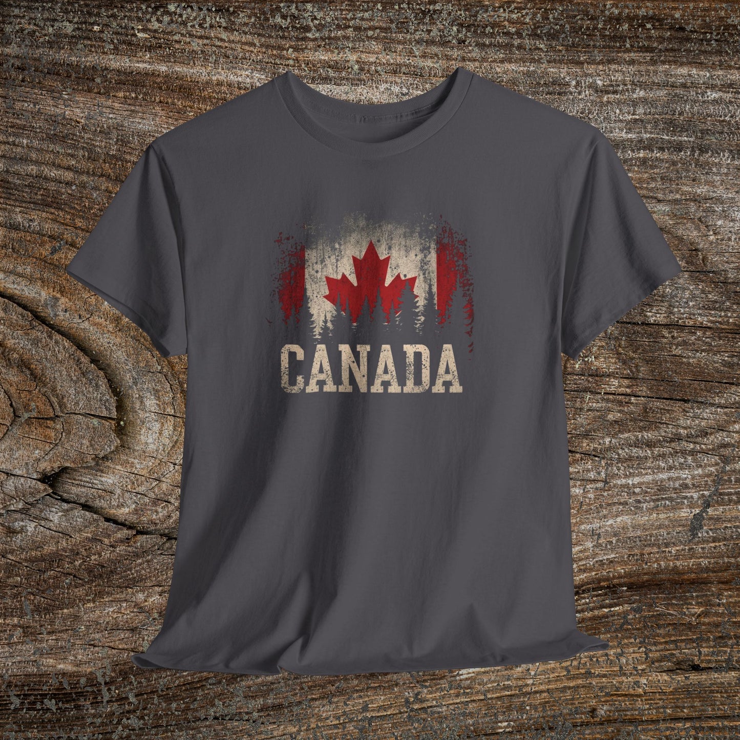 Grunge Canada T-Shirt — Vintage Maple Leaf Tee