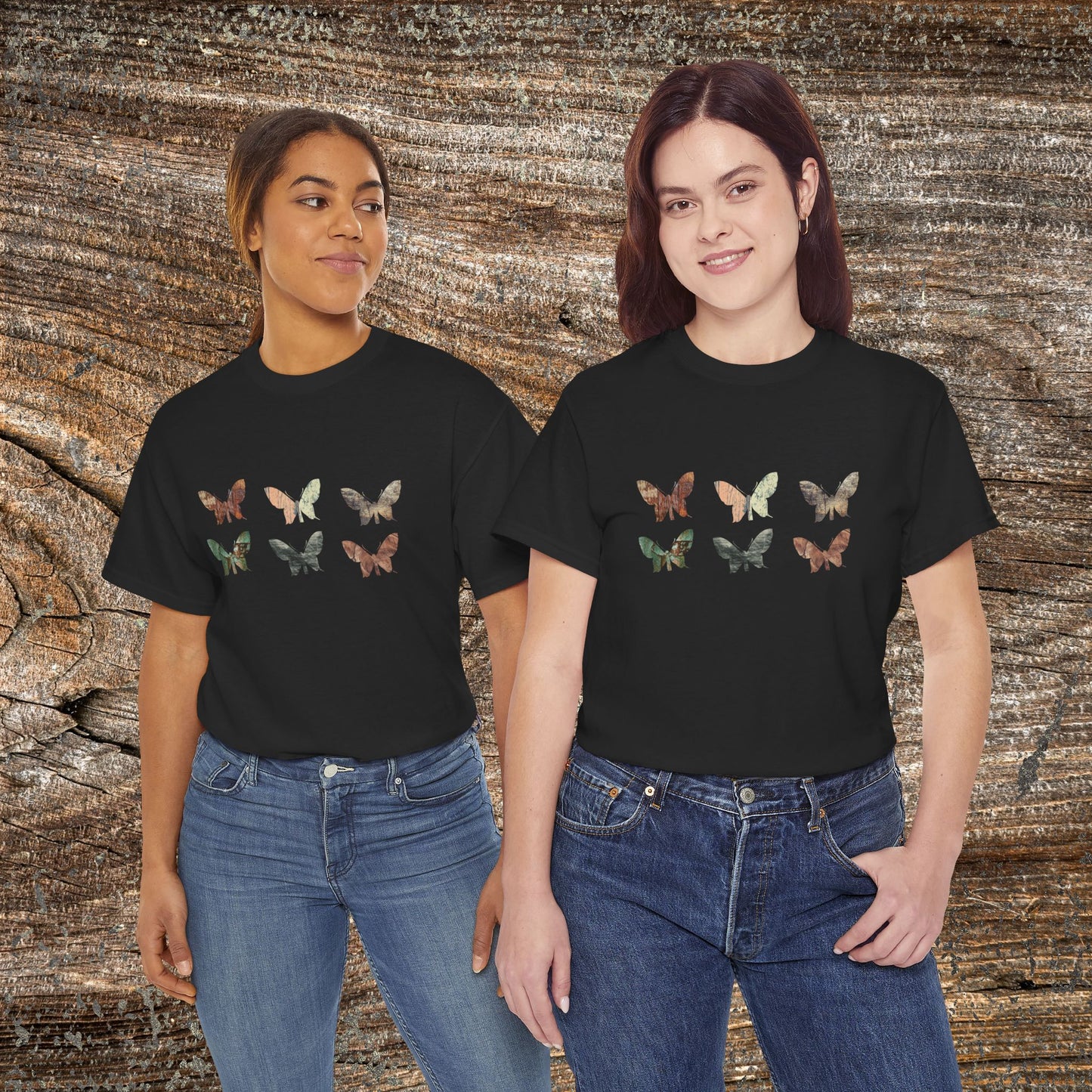 Rustic Butterfly T-Shirt — Nature Lover Gift