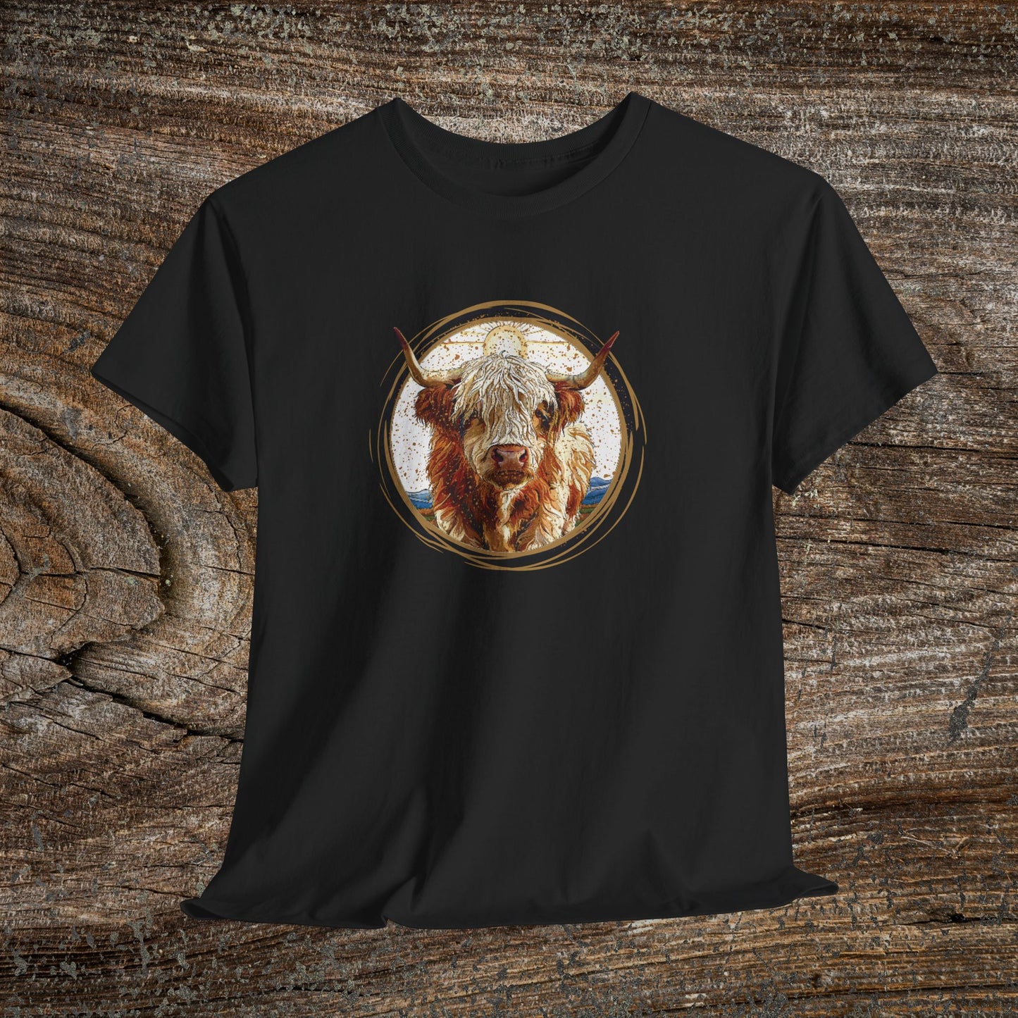 Rustic Boho Cow TShirt