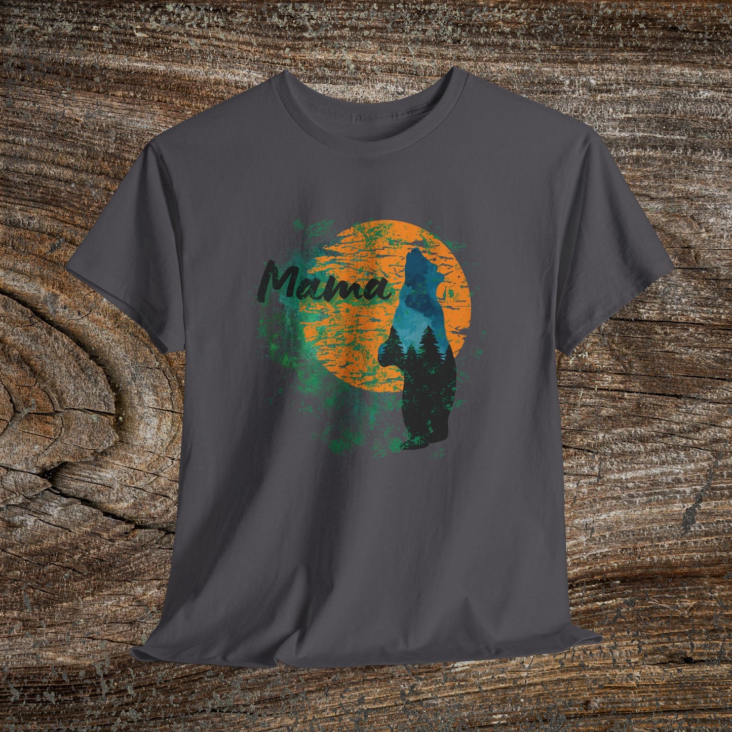 Rustic Mama Bear T-Shirt — Cozy Woodland Mom Tee for Mother's Day & Gifts