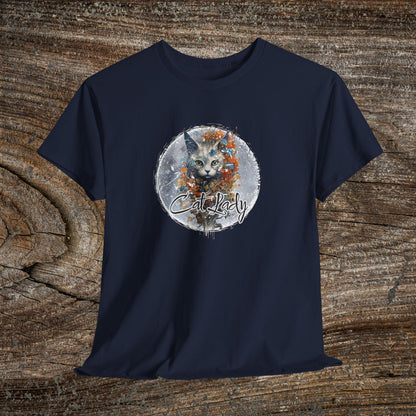 Vintage 'Cat Lady' T-Shirt — Retro Feline Graphic Tee