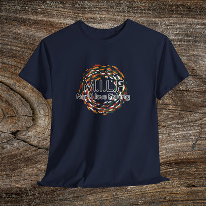 Funny Retro 'M.I.L.F. — Man I Love Fishing' T-Shirt