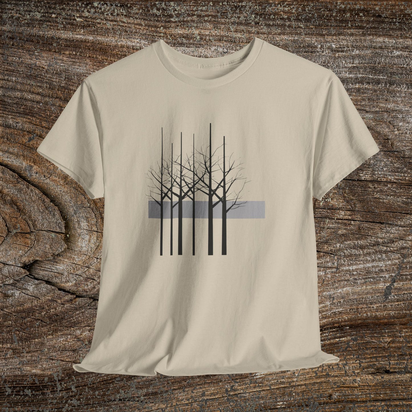 Modern Tree Abstract TShirt, Minimalist Nature Lover Gift