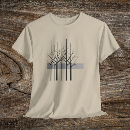 Modern Tree Abstract TShirt, Minimalist Nature Lover Gift