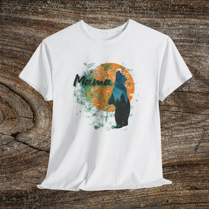 Rustic Mama Bear T-Shirt — Cozy Woodland Mom Tee for Mother's Day & Gifts