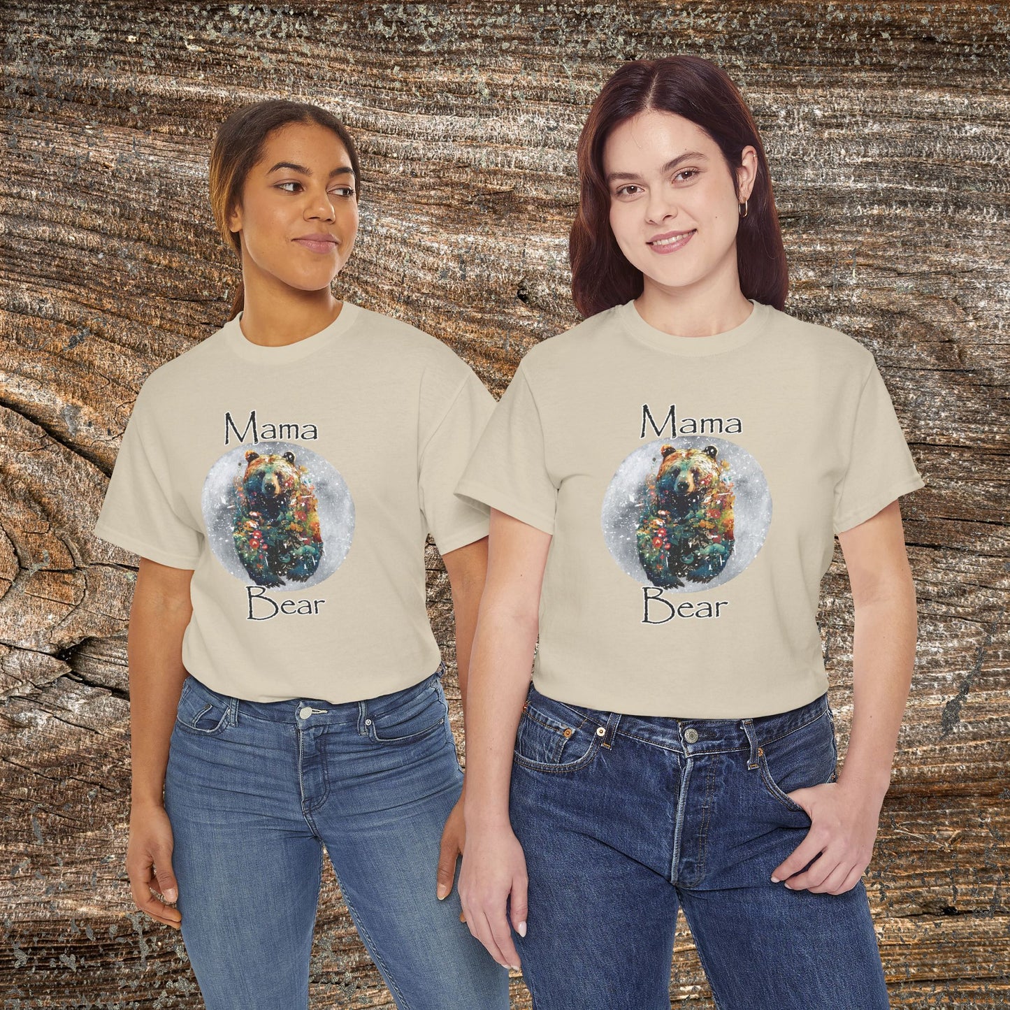 Mama Bear Nature T-Shirt - Woodland Mom Graphic Tee