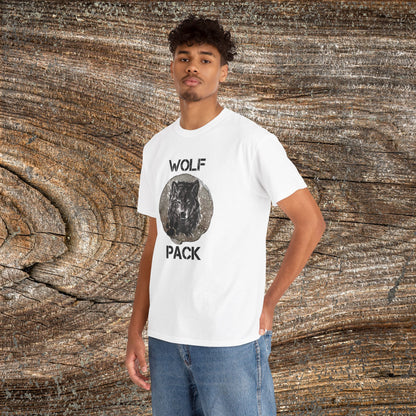 Grunge Wolf Pack T-Shirt — Retro Edgy Wolf Pack Tee