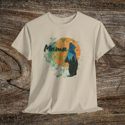 Rustic Mama Bear T-Shirt — Cozy Woodland Mom Tee for Mother's Day & Gifts