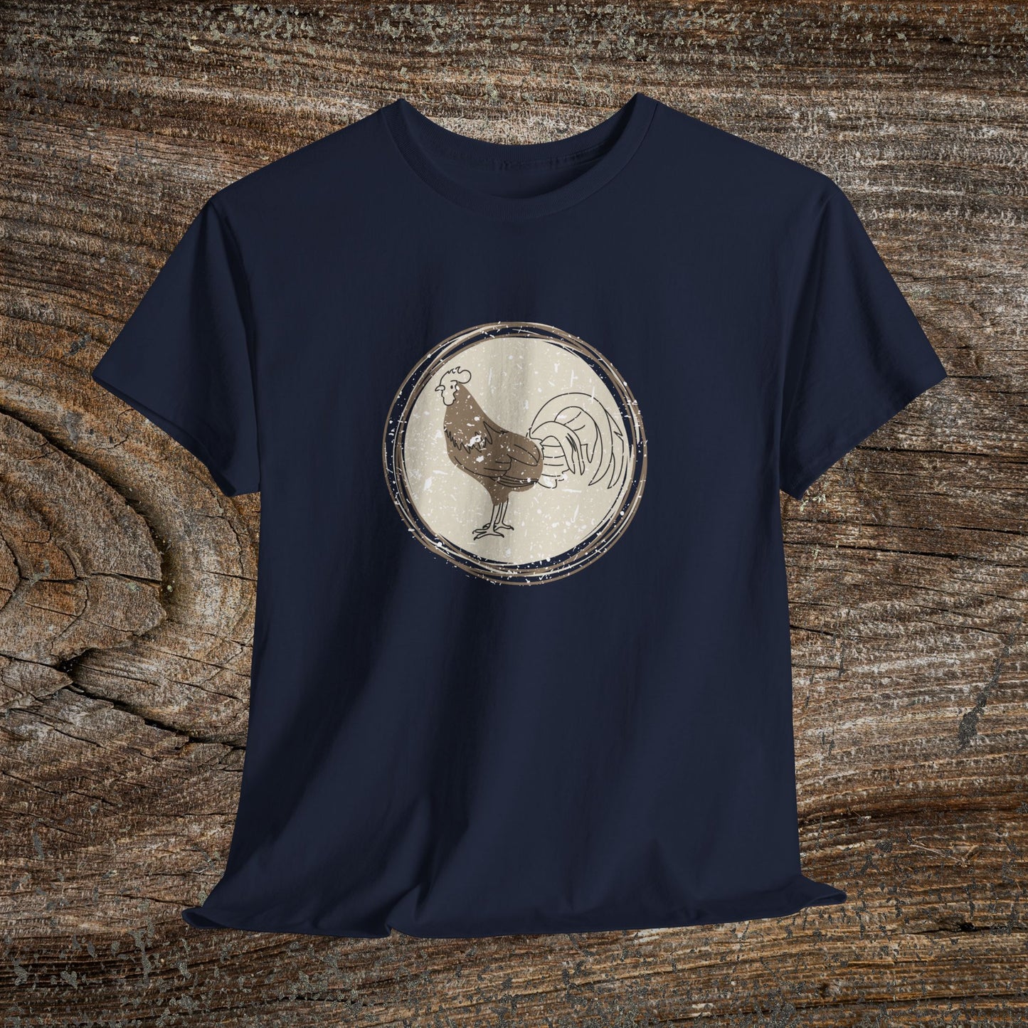 Boho Retro Chicken T-Shirt — Vintage Farmhouse Chicken Tee