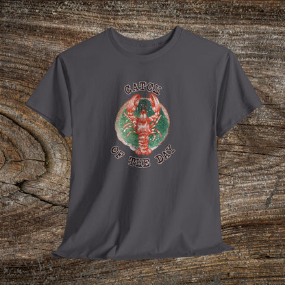 Retro Lobster TShirt - 'Catch of the Day' - Grunge Fishing Shirt