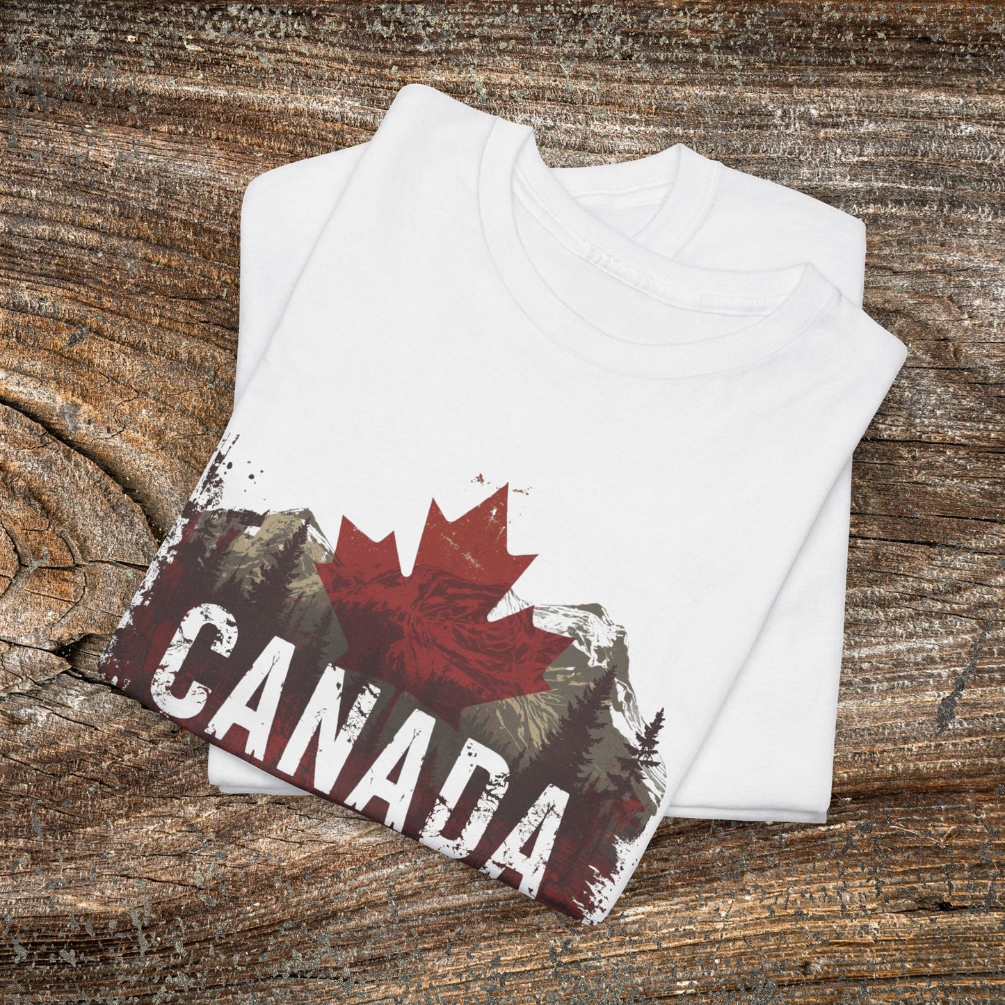 Grunge Canadian Landscape T-Shirt — Distressed Canada Tee