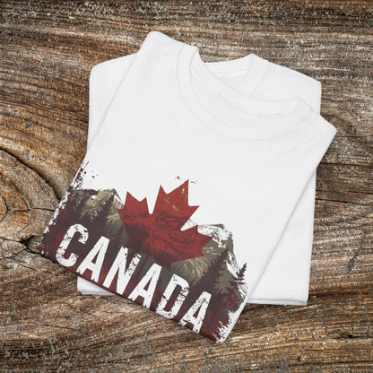 Grunge Canadian Landscape T-Shirt — Distressed Canada Tee
