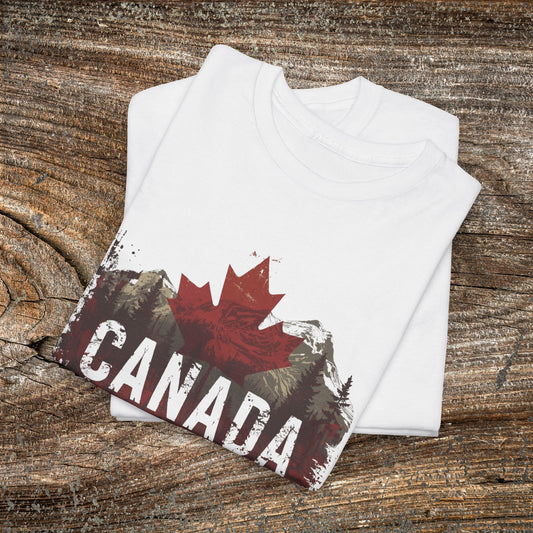 Grunge Canadian Landscape T-Shirt — Distressed Canada Tee