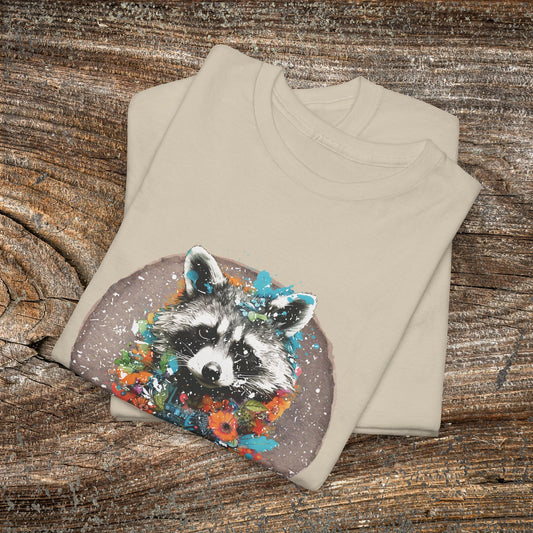 Vintage 'Street Cat' Raccoon T-Shirt — Funny Retro Wildlife Tee