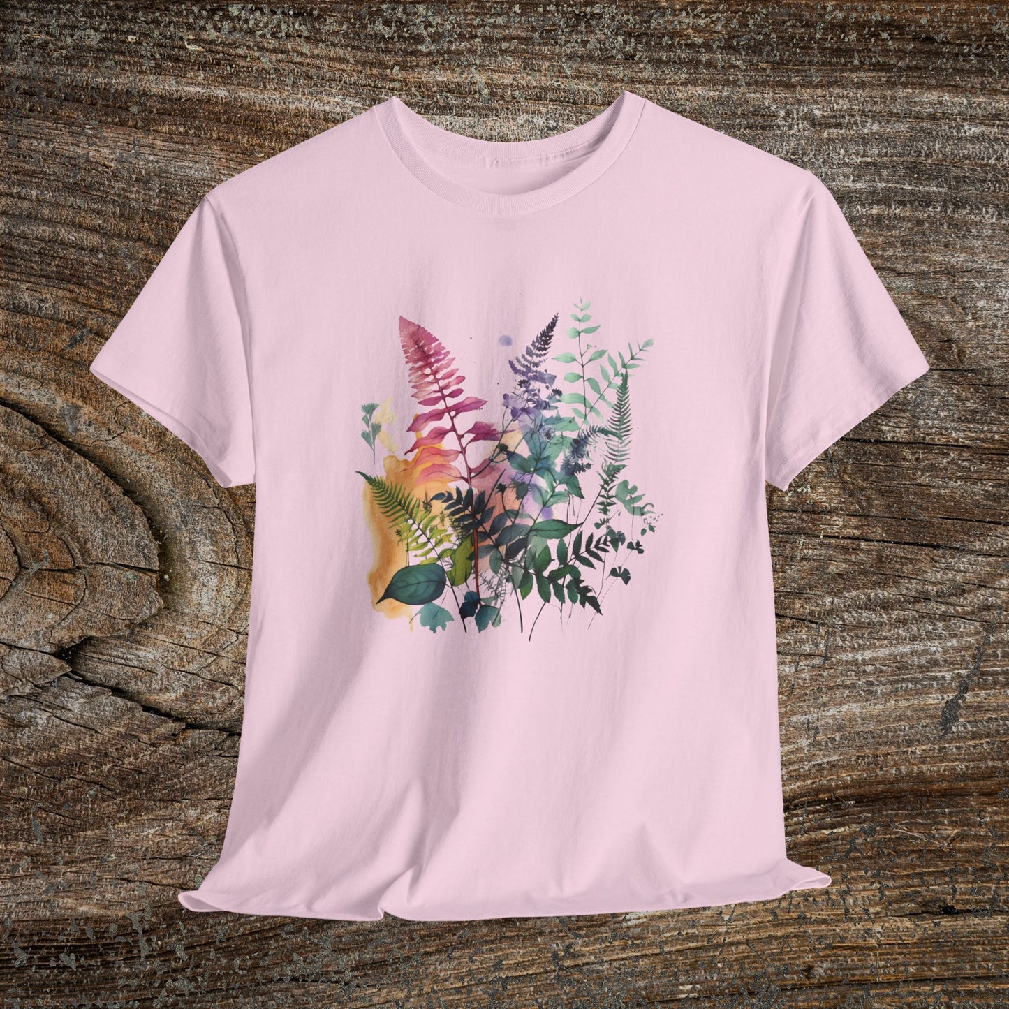 Vintage Watercolour  Floral TShirt — Botanical Graphic T-Shirt