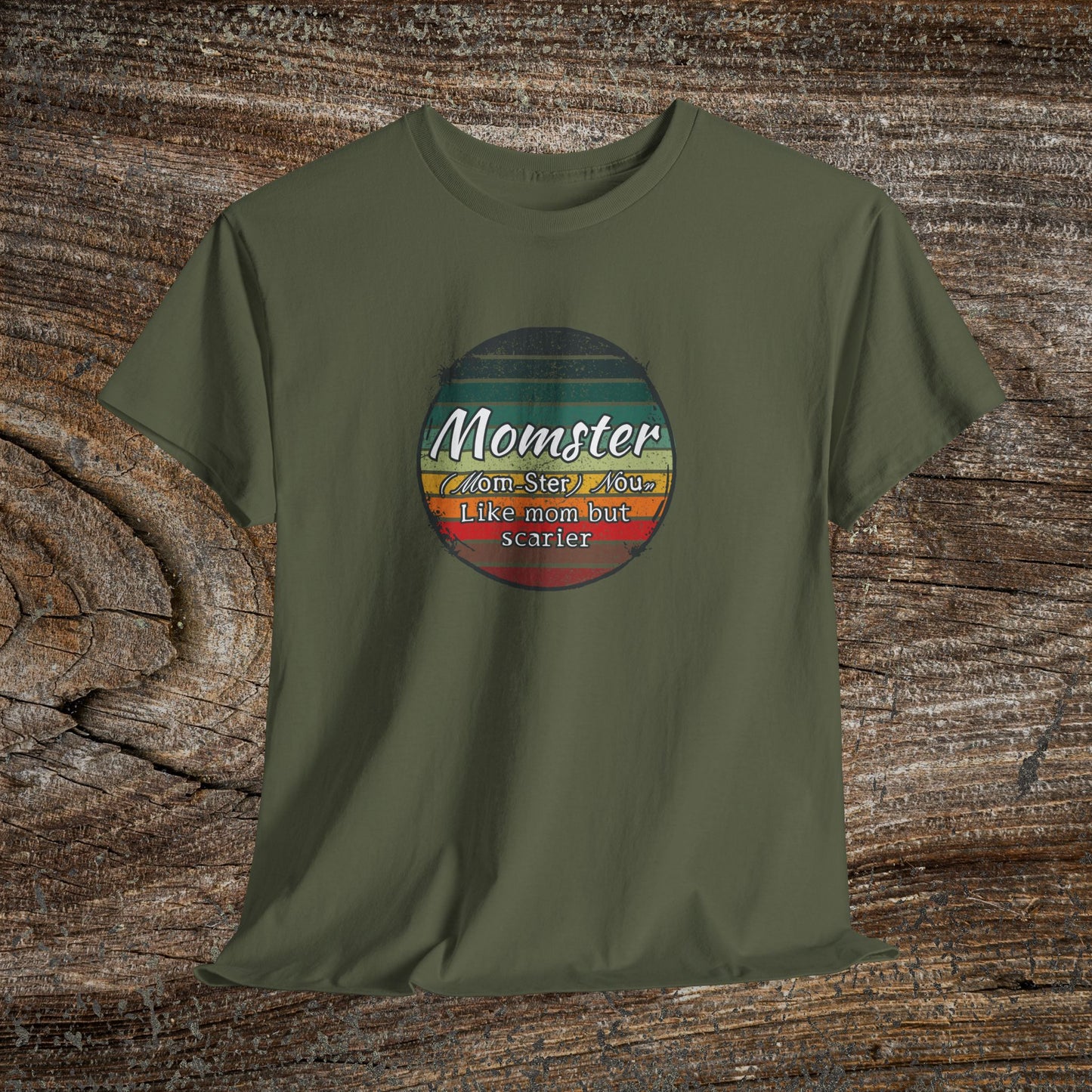 Momster Retro Grunge Mom T-Shirt — Funny Mom Gift