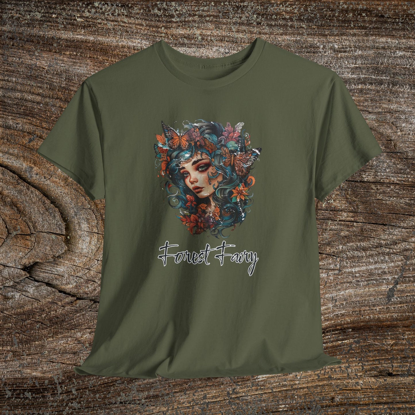Vintage Forest Fairy T-Shirt - Enchanted Woodland Graphic Tee