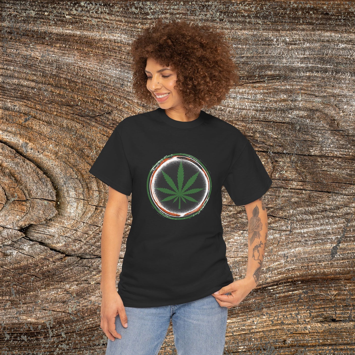 Grunge Weed 420 TShirt - Retro Marijuana Leaf Stoner Gift