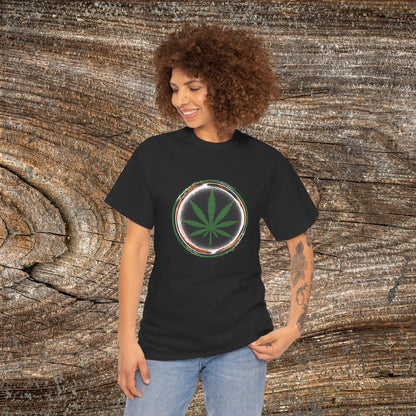 Grunge Weed 420 TShirt - Retro Marijuana Leaf Stoner Gift