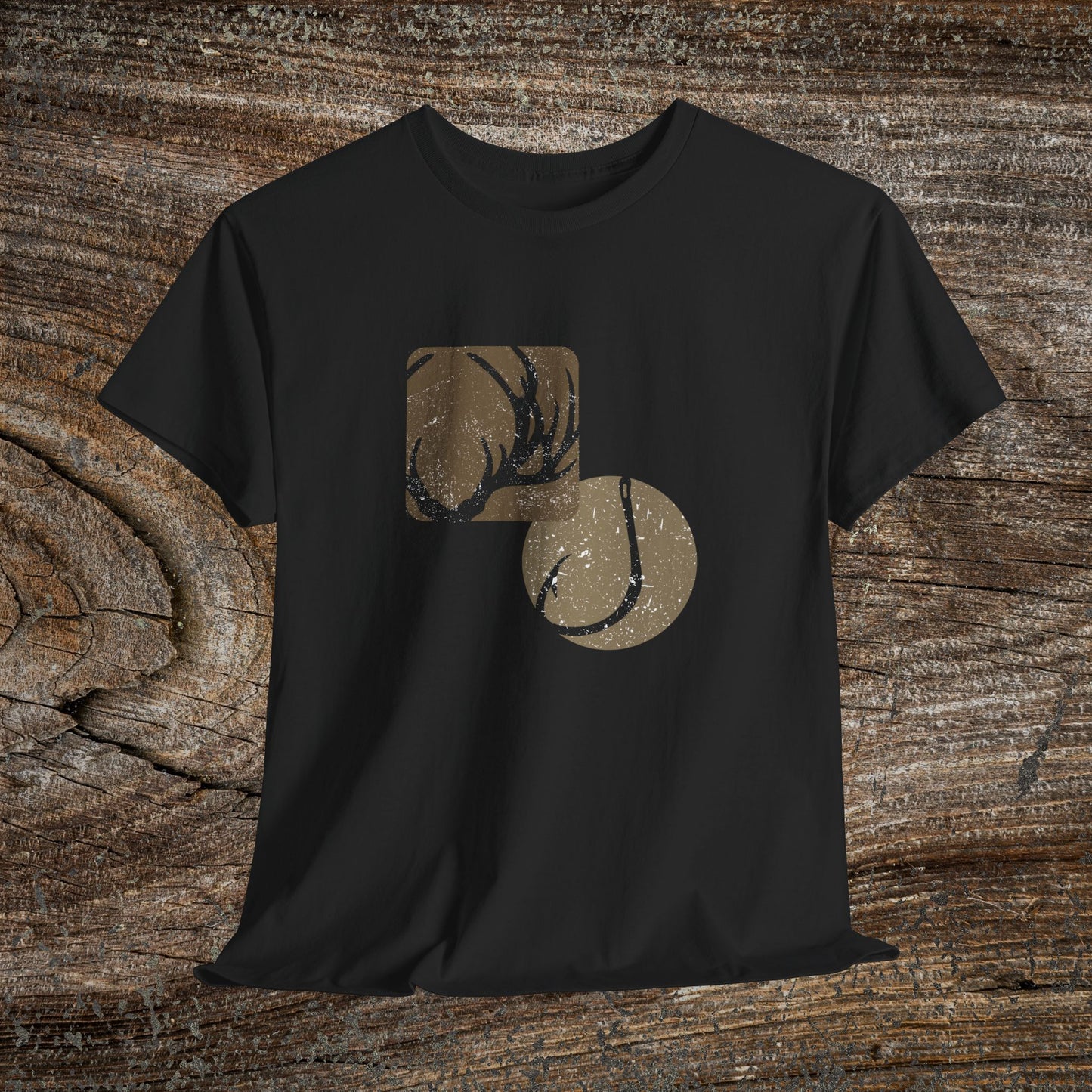 Hunting & Fishing T-Shirt — Modern Outdoor Angler and Hunter Gift