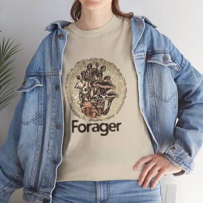Foraging Mushroom Tee — Retro Grunge Forager Gift