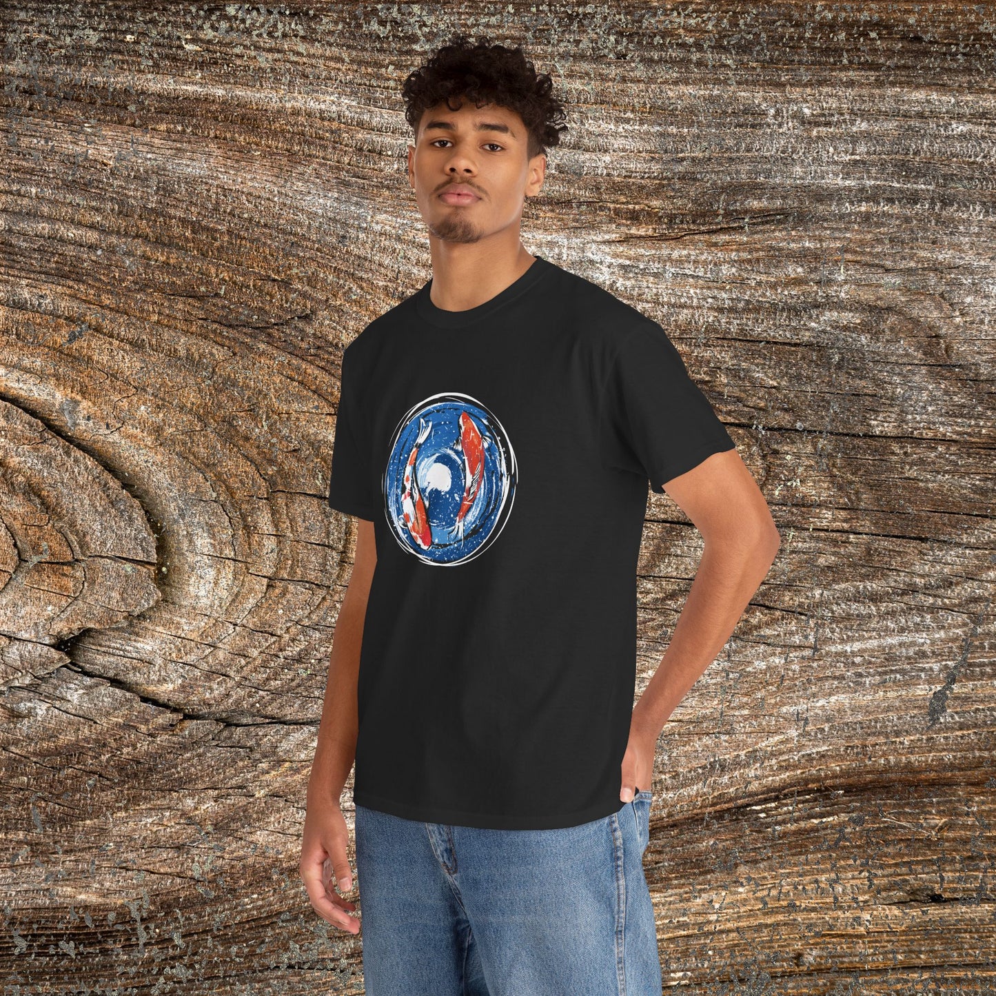 Retro Koi Fish T-Shirt — Grunge Japanese Carp Tee