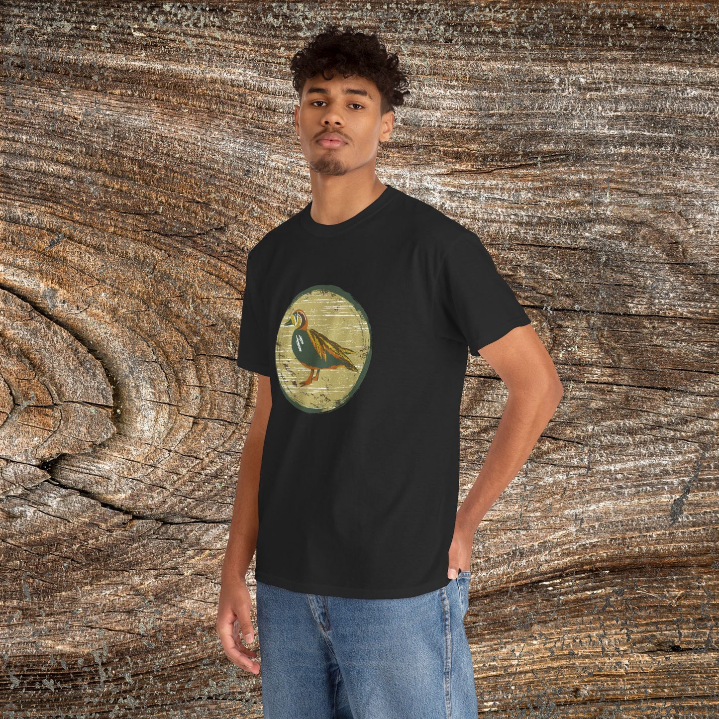 Rustic Boho Duck T-Shirt — Vintage Farmhouse Duck Tee