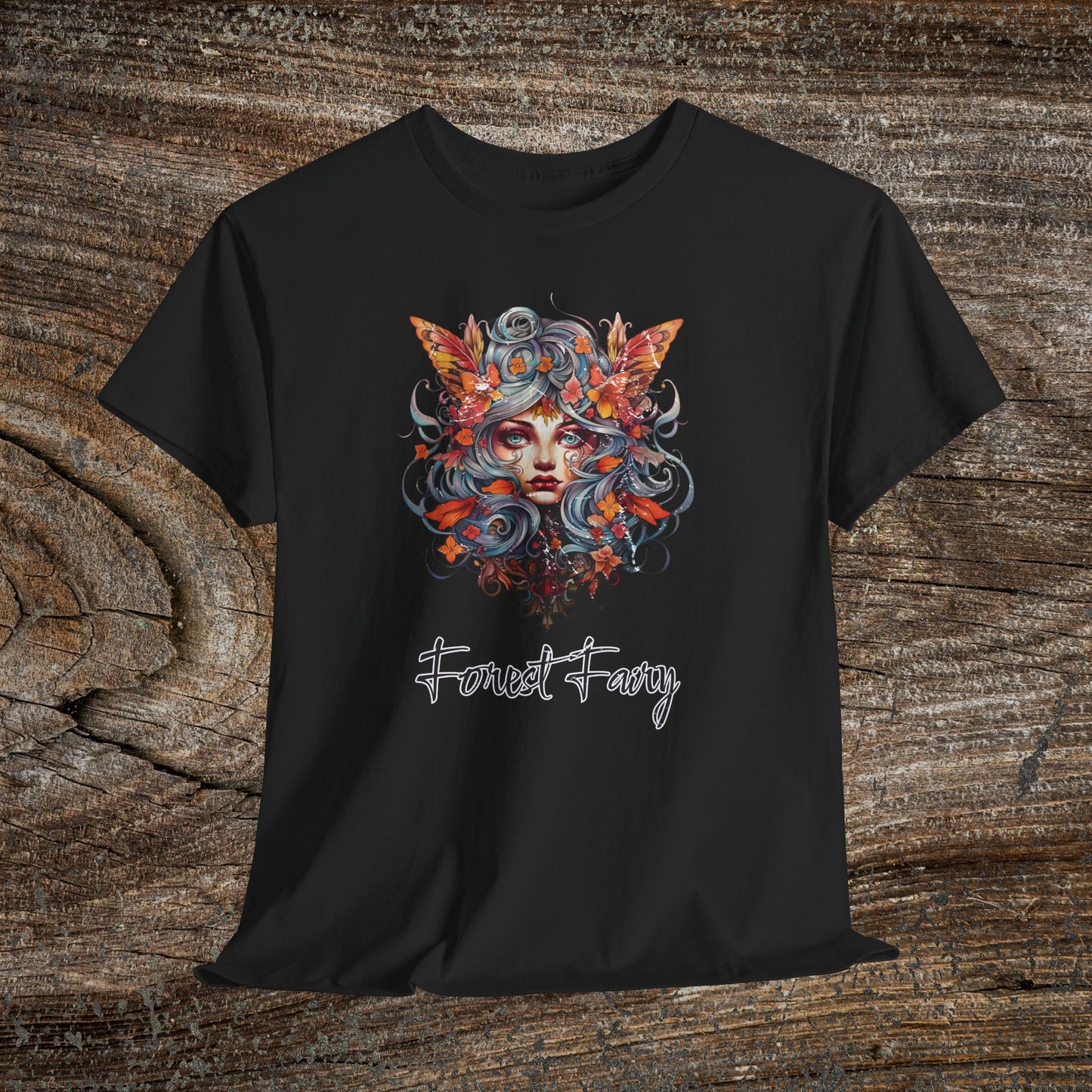 Vintage Forest Fairy T-Shirt - Enchanted Woodland Graphic Tee